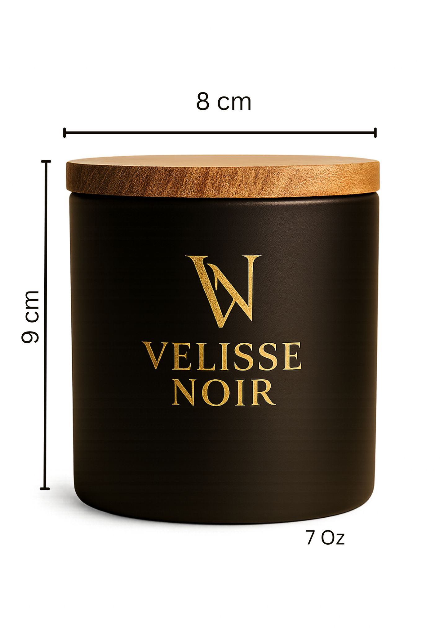 Obsidian Noir Scented Black Candle