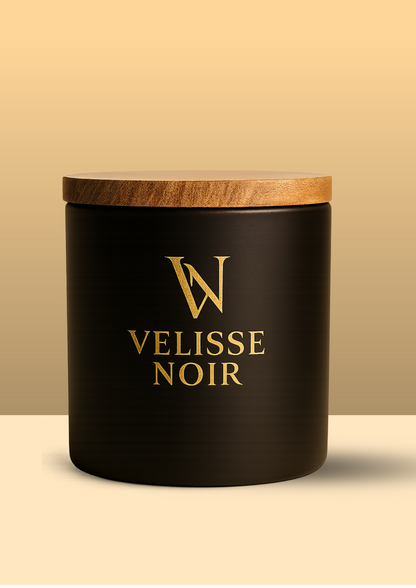 Obsidian Noir Scented Black Candle